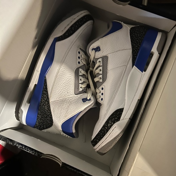 Jordan White, Black, and Red Sneakers - Picture 5 of 16